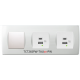 TEM SDA Contemporary Double Switched USB Socket-30W - PD & QC3.0 protocol